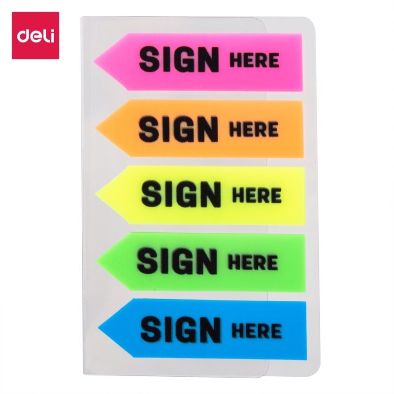 

Sign here Index Tabs Deli-Memo-index tempel-post it-stick note EA11302