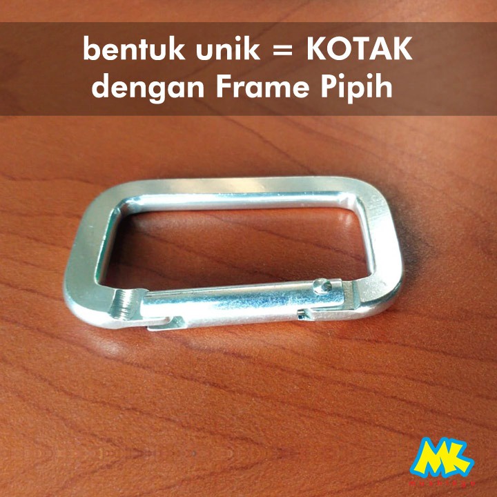 gantungan karabiner KOTAK / pengait carabiner keychain