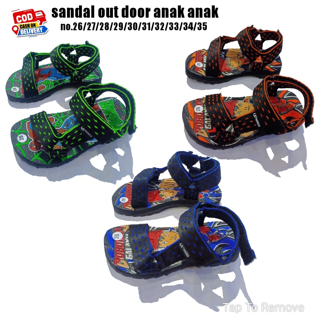 SANDAL ANAK LAKI LAKI / SANDAL GUNUNG JEPIT/ SANDAL KARAKTER/ SANDAL GUNUNG ANAK LAKI LAKI