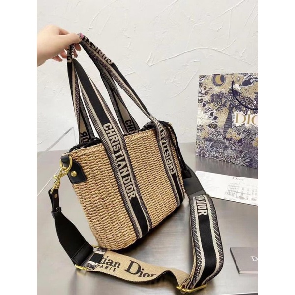 tas fashion import D rotan tote bag in bag