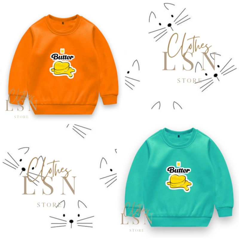 JAKET/SWEATER ANAK BUTTER BTS - LSNClothesStore