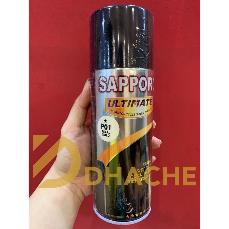 Sapporo Ultimate P01 Pearl Gold Pearl Series / Cat Spray Semprot Aerosol Terbaik