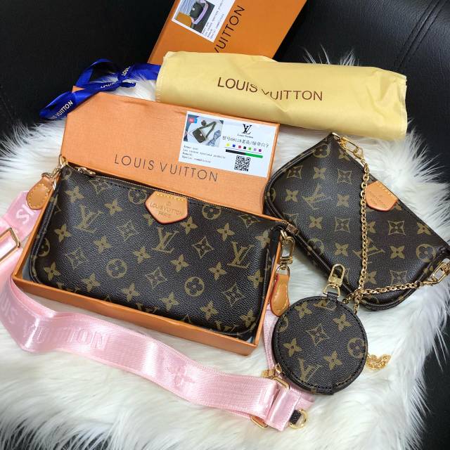 TAS LV LOUIS VUITTON MULTI TAS IMPORT FASHION PREMIUM TAS MURAH TAS SELEMPANG