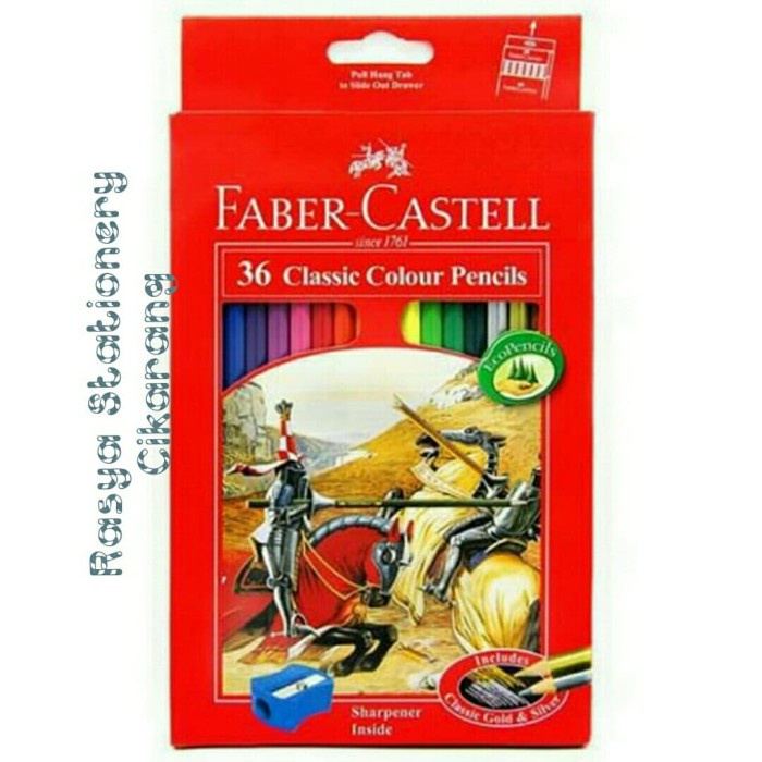 

WARNAPENSIL- FABER - CASTELL CLASSIC COLOUR PENCIL 36 L -PENSIL WARNA