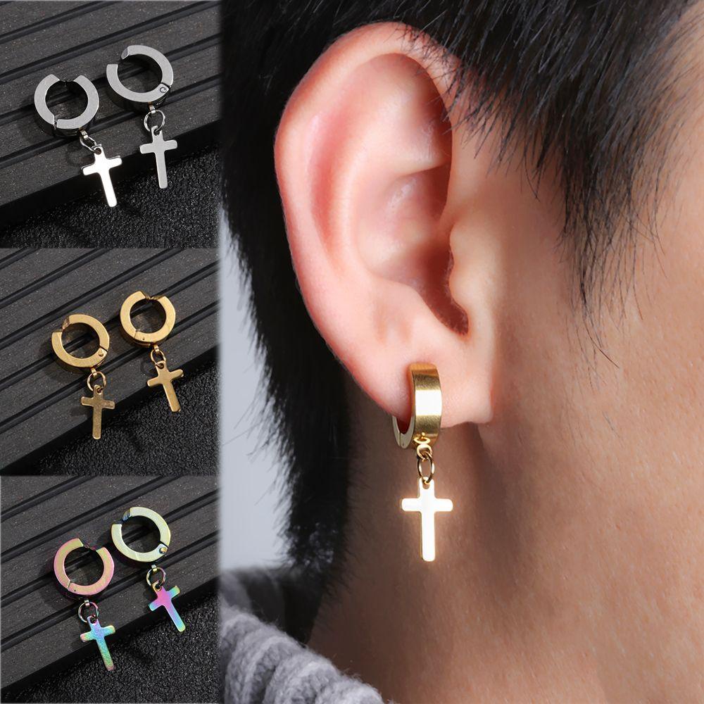 Lily Cuff Earrings Fashion Hadiah Stainless Steel Wanita Pria Perhiasan Tanpa Tindik Earrings