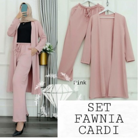 TERBARU 2022 BAJU SETELAN KERJA KANTOR MUSLIMAH JUMBO LD 114 XL SET CARDYGAN KULOT HIJABER KEKINIAN