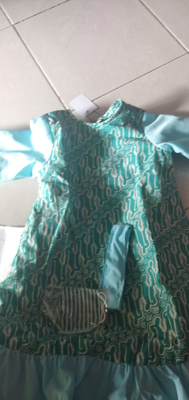 Baju Anak Perempuan Dres Batik Anak / Tunik Anak Usia 1 - 12 Tahun (bisa Couple Dan Matching Masker)