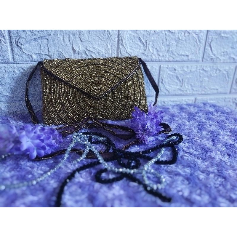 Tas etnik manik Bali slingbag