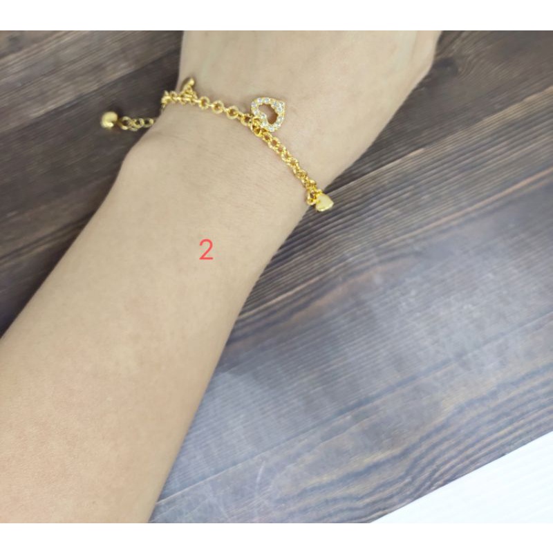 Fifi Fashion Gelang Tangan gantung mainan lucu model perhiasan lapis emas G50