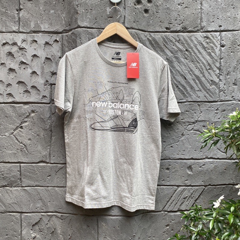 Kaos NB New Balance Shoe Tee Grey Heather Original