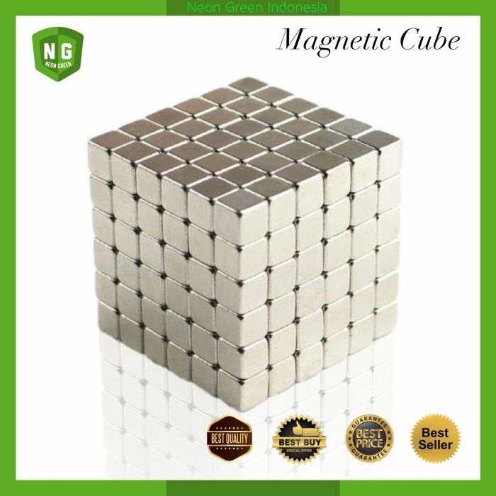 

Mainan Magnet Kotak Kubus / Magnetic Cube Belajar Edikasi Kreatif Anak - 50 pcs