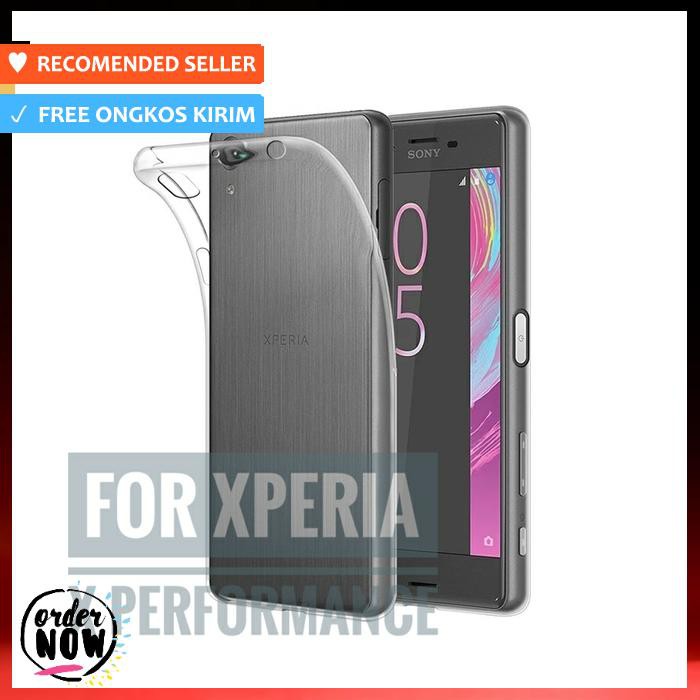 sony xperia x performance ultra thin tpu soft case clear