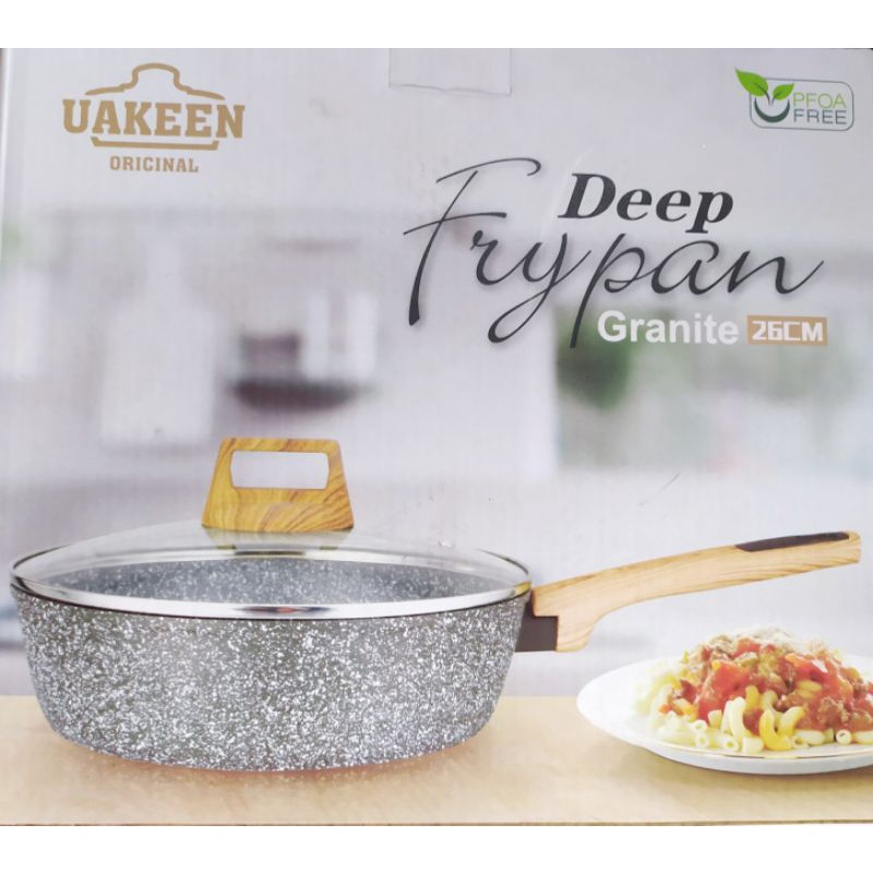 A1 Penggorengan Deep Fry Pan Anti Lengket Granite Yang Kualitas Bagus