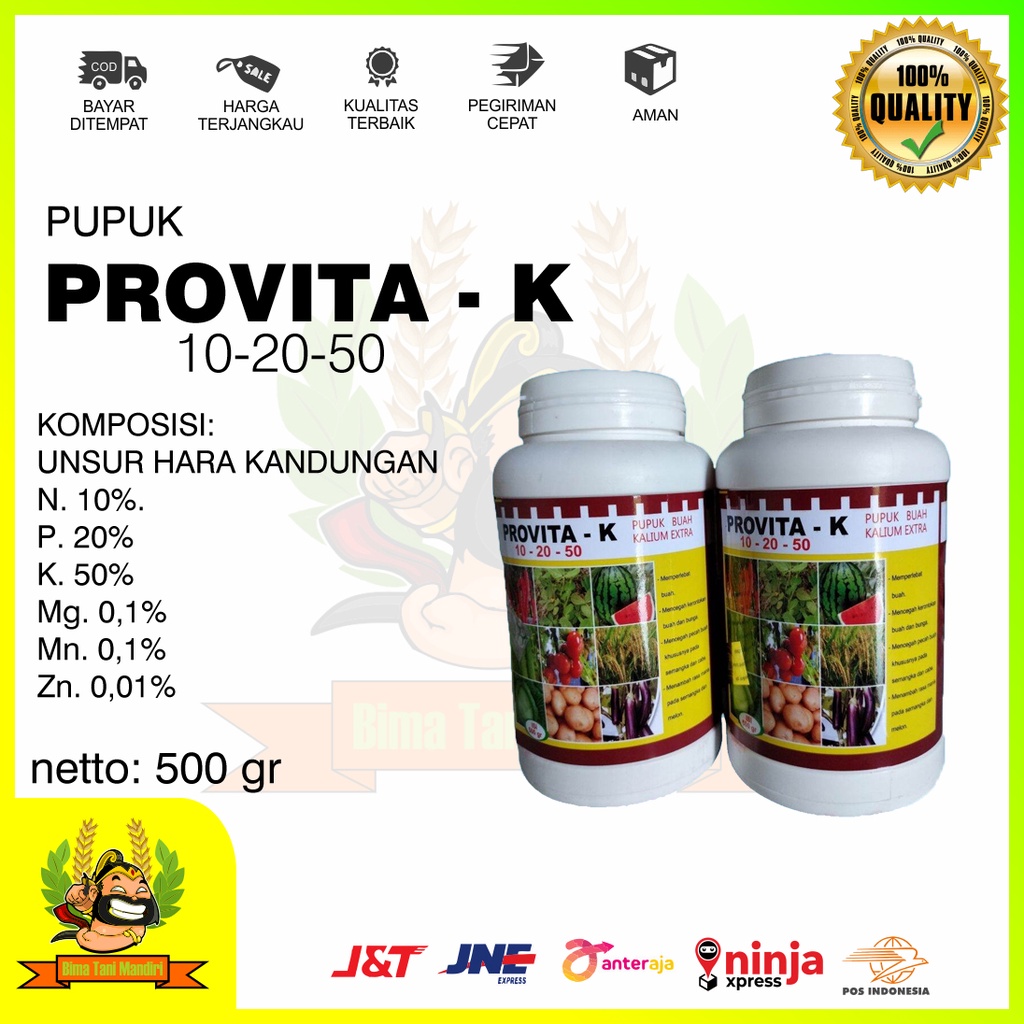 Provita K 500 Gram Pupuk Booster Bunga dan Buah Growmore Pembungaan