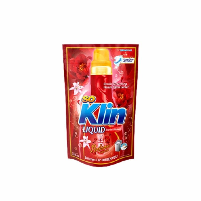 So Klin SoKlin Liquid Detergent Cair 750ml 750 ml Scarlet Blossom Red