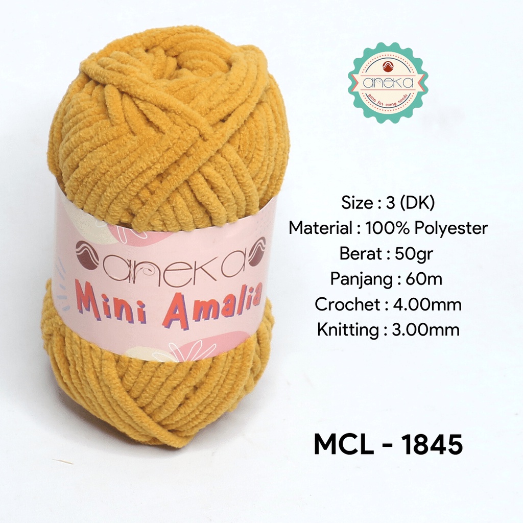 Benang Rajut Mini Amalia / Small Chenille Yarn - 1845