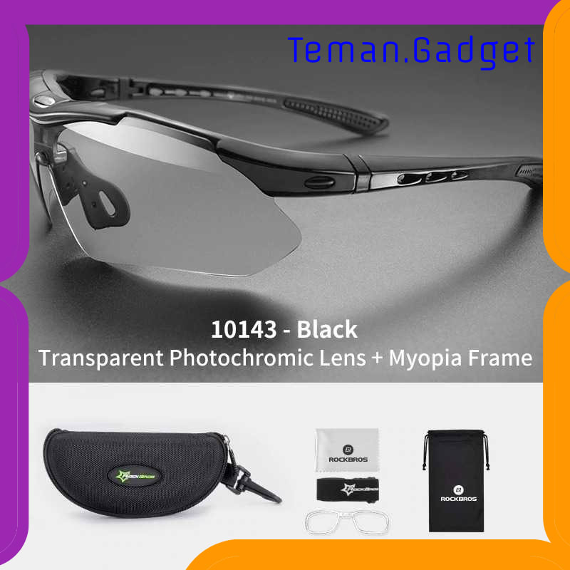 TG-IB664 ROCKBROS KACAMATA SEPEDA OLAHRAGA LENSA PHOTOCHROMIC CLASSIC 10143