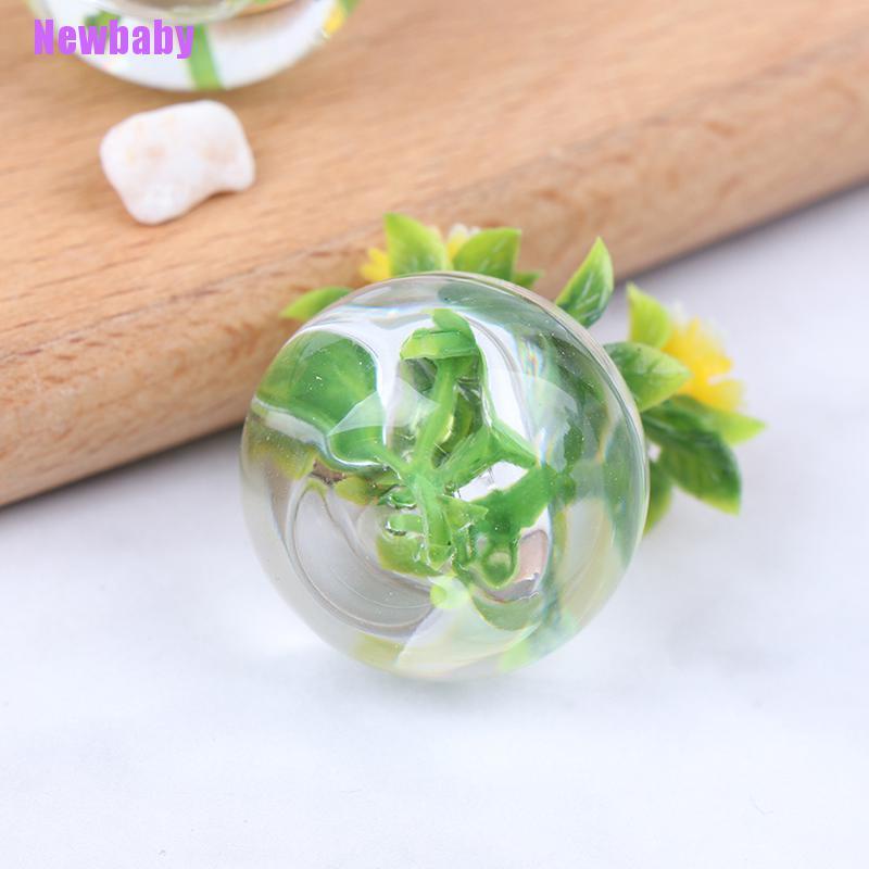 (Newbaby) Miniatur Pot Bunga Hidroponik Skala 1: 12 Untuk Rumah Boneka