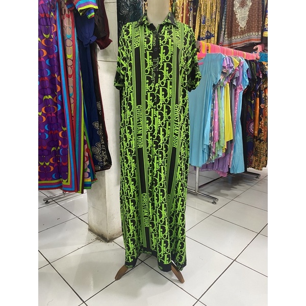 DASTER KARTIKA BATIK DIOR KERAH / DASTER LONGDRESS / BAJU SANTAI WANITA / PIYAMA CEWEK