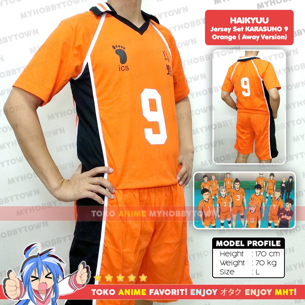 Kostum Jersey Karasuno No. 9 Kageyama Tobio Haikyuu To The Top Cosplay