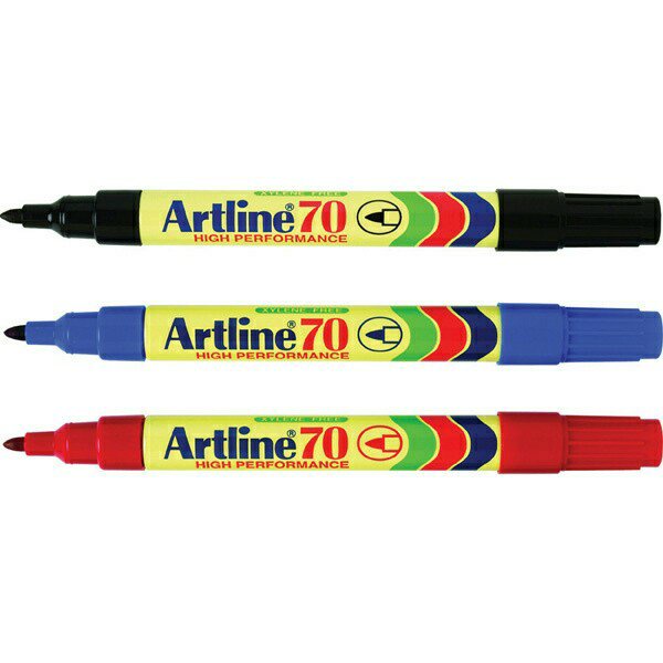 

Spidol Artline 70 Permanent - Hitam isi 12 pcs