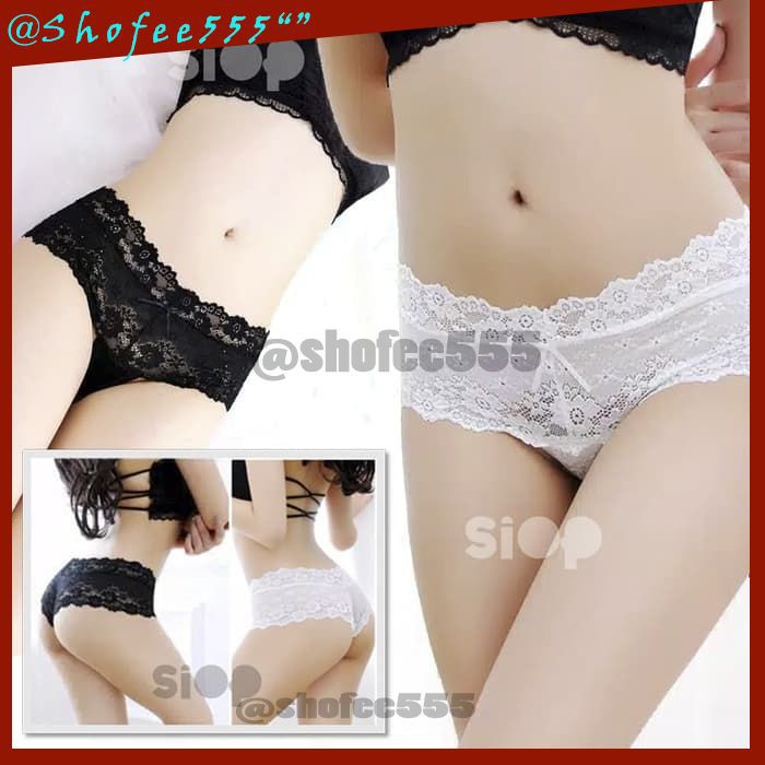 D15 Sexy Panty  Hitam underwear wanita jistring pant
