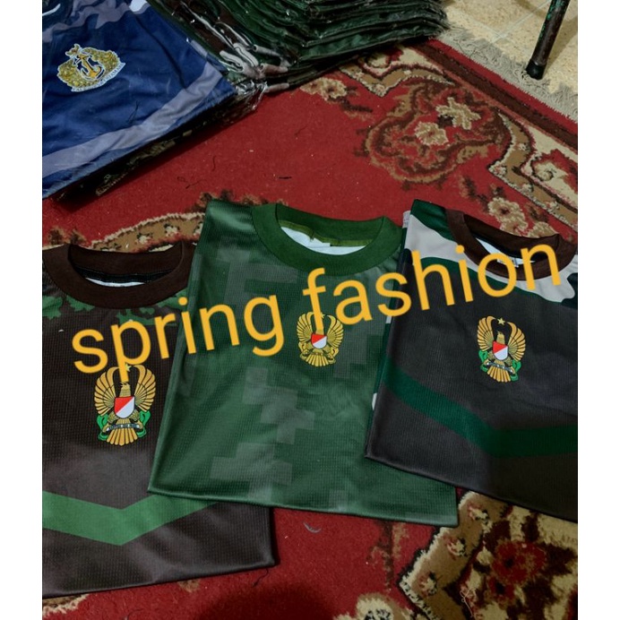 Kaos Kasad TNI Tangan Panjang - Kaos Loreng Kasad Tangan Panjang - Kaos TNI Kasad Tangan Panjang - Kaos Dryfit Kasad TNI