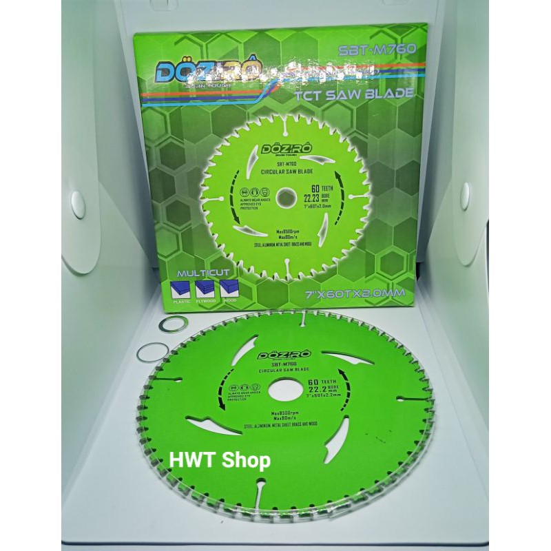 Mata Pisau Gergaji Circular Saw Blade 7"x60T TCT Woodworking Table Saw