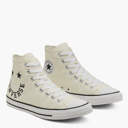 Sepatu Converse Chuck Taylor All Star Smile Egret Black White 167067C