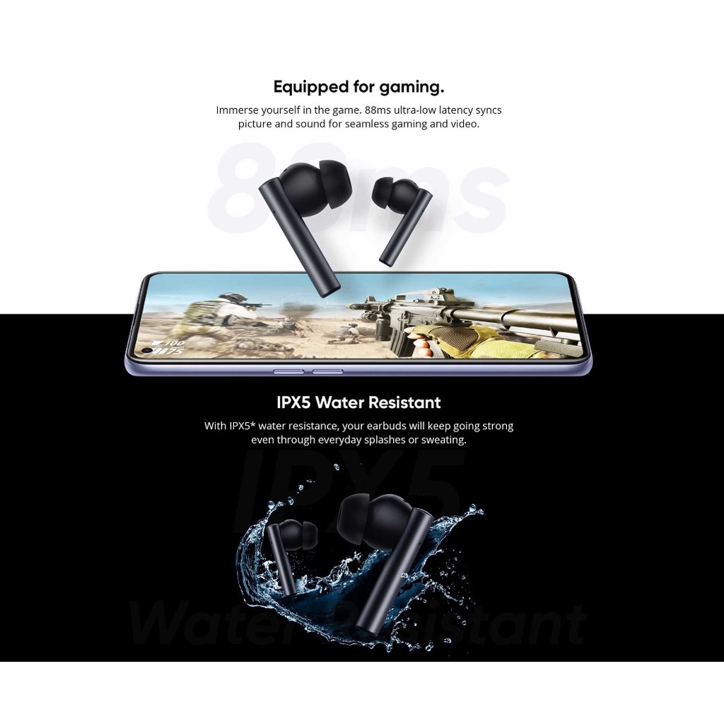 Realme Dizo Techlife Gopods Headset Earphone Bluetooth Noice Canceling