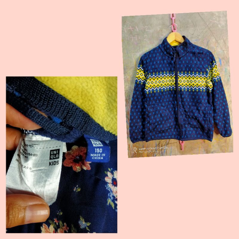 JAKET ANAK UNIQLO SIZE 150 SUEDE&RAJUT