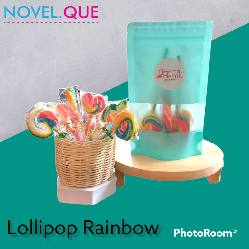 

Lollipop Rainbow - Permen Lollipop Pelangi