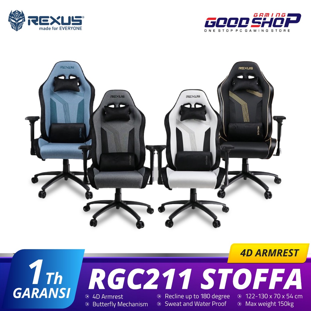 Rexus RGC211 STOFFA / RGC-211 Stoffa 4D - Gaming Chair