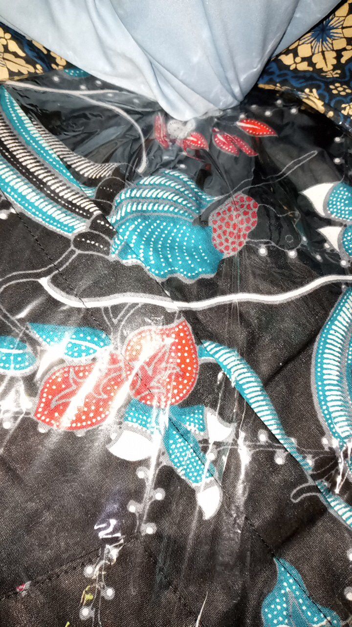 (cod)  Batik Couple Keluarga Sania Ruffle Ori Ndoro Jowi Dnt  Motif Jaring