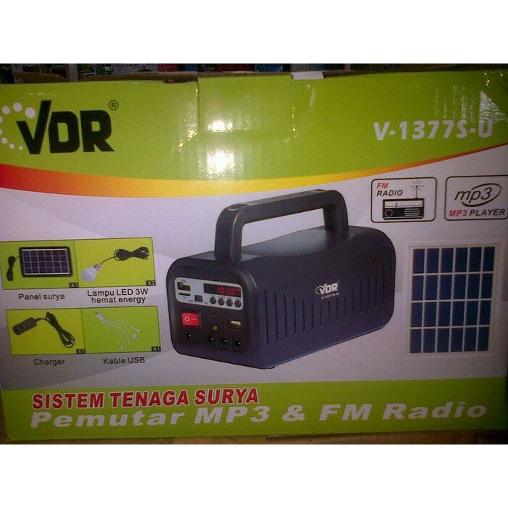 Gilaa Speaker Solar Cell Lampu Vdr 1377 Terbatas