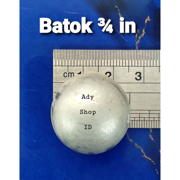 Ornamen pagar besi motif batok ukuran ¾ in