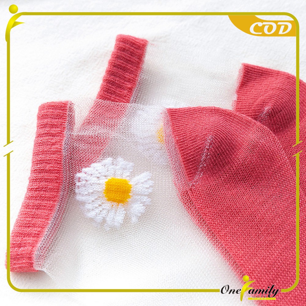 ONE-P32-33 Kaos Kaki Dewasa Pendek Kaus Kaki Wanita Pria Motif Brown / Kaos Kaki Ankle Korea Daisy-5