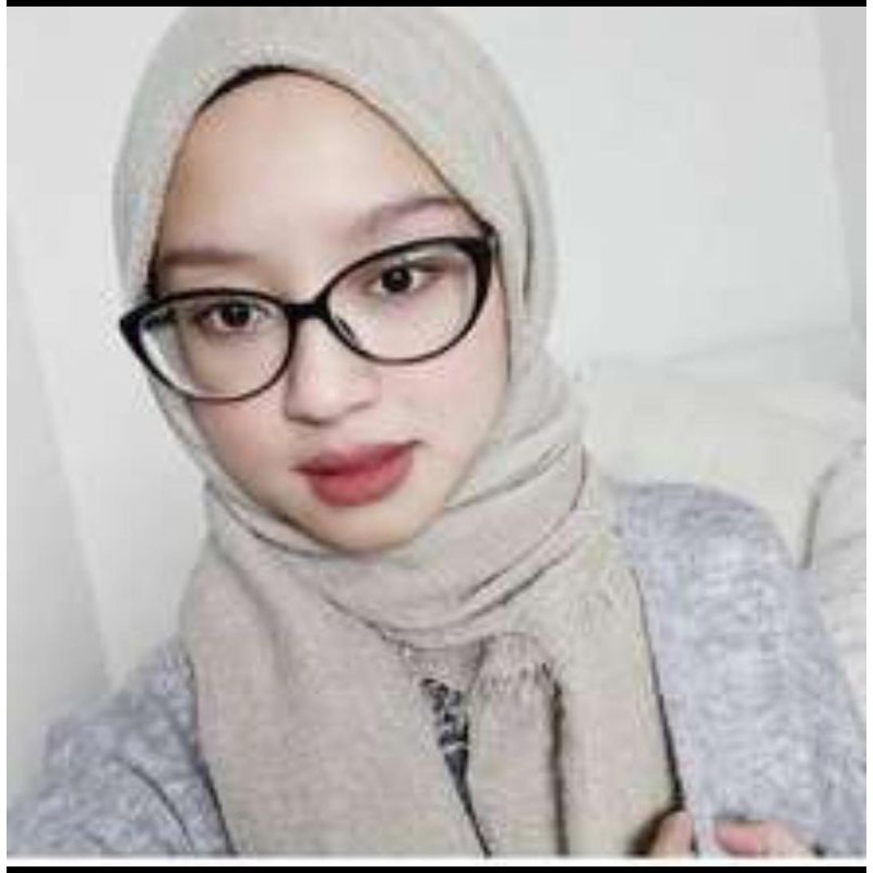 Frame Kacamata Wanita Oval Lensa Minus+Antiradiasi