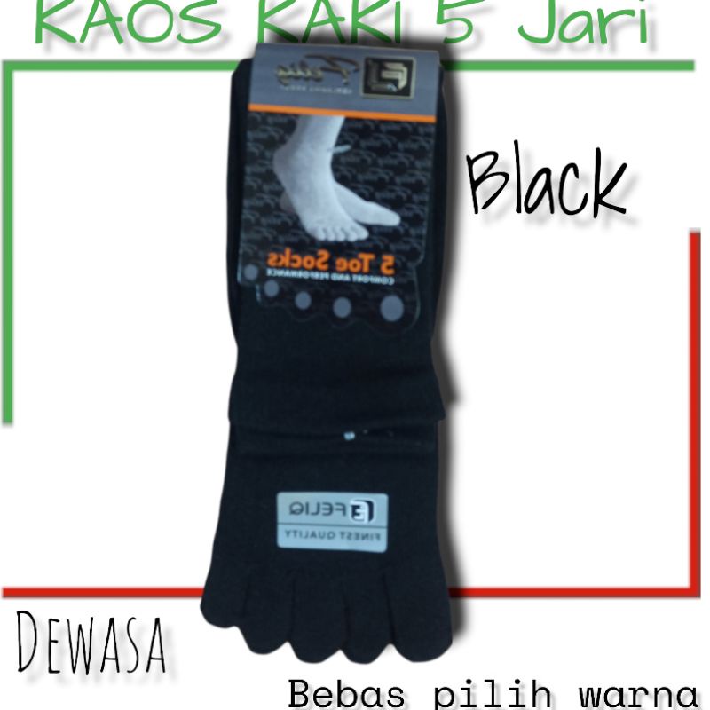 Kaos Kaki Pria Kantor 5 Jari/Kaos Kaki Olah Raga/kaos kaki Sepeda