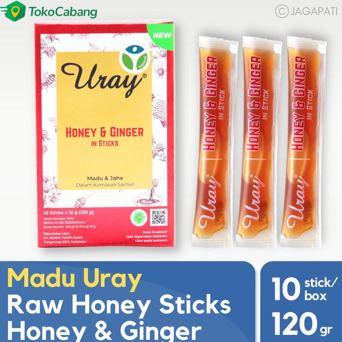 

Madu Uray Honey Stick Sachet - Ginger - Madu Murni - Madu Hutan
