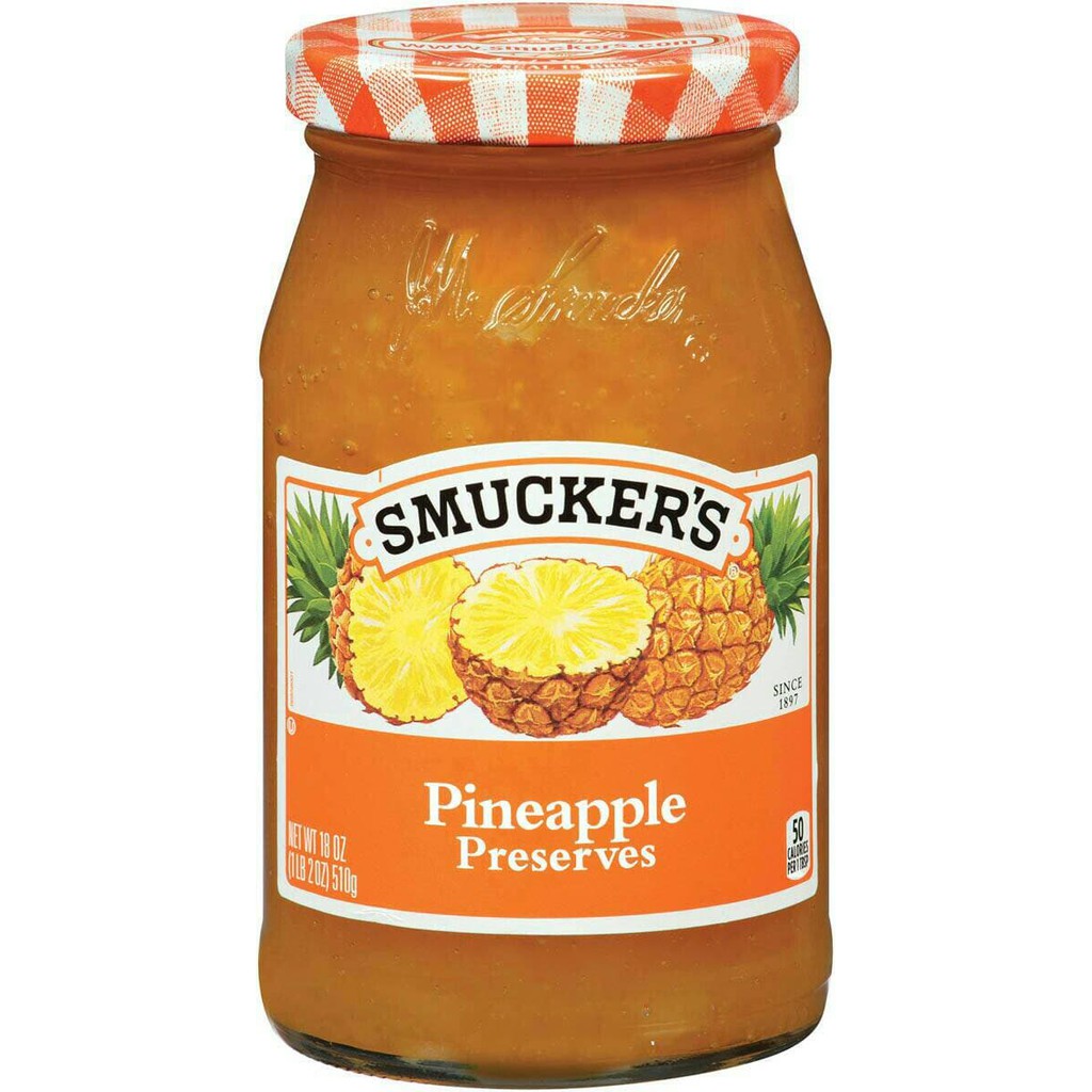 

Smuckers Fruit Preserves Pineapple - Jam/ Selai Import Nanas