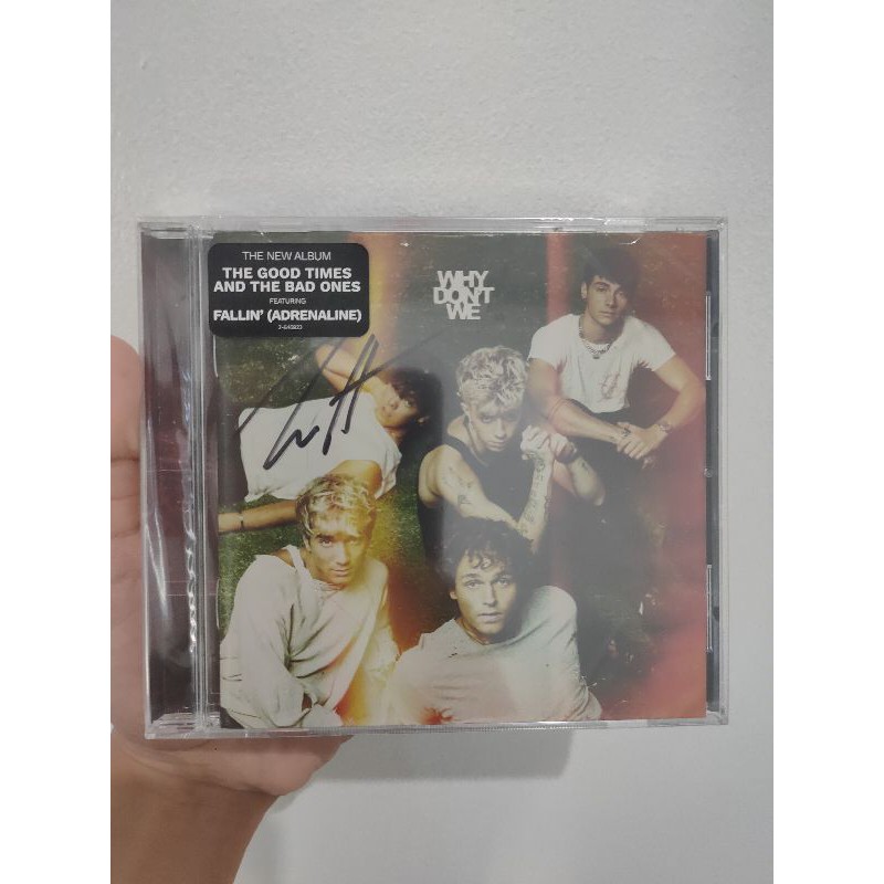 SIGNED By ZACH CD Why Don't We Albums - The Good Times And The Bad Ones - import - 100% ORIGINAL
