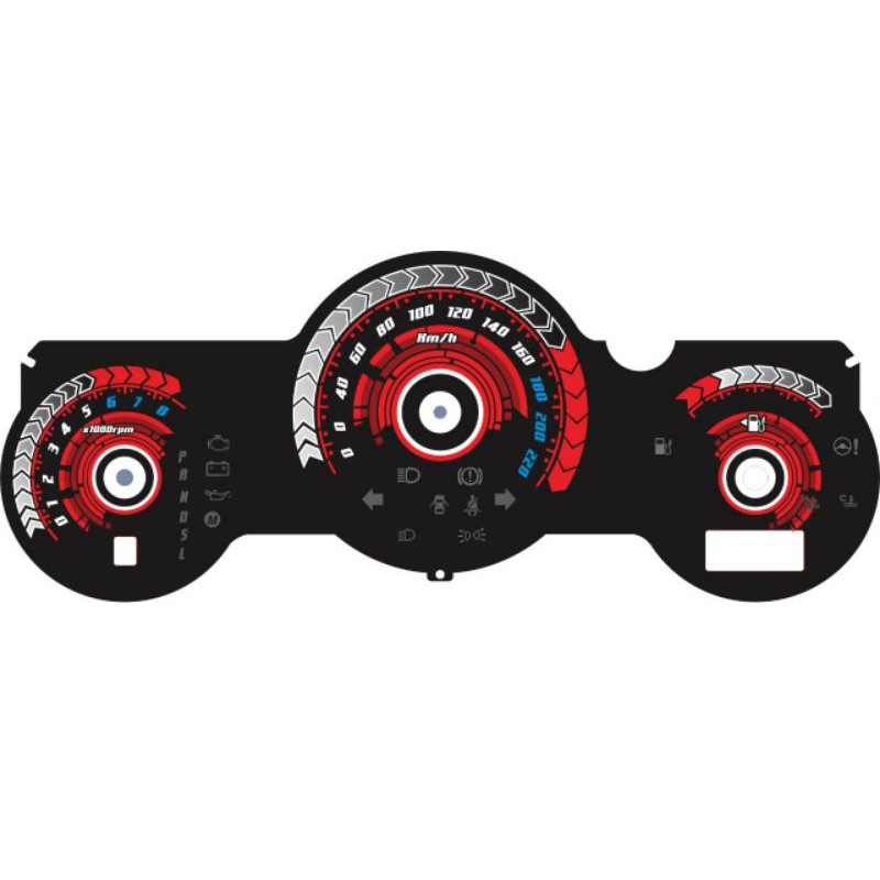 papan panel spedometer|spidometer jazz gd3 vtec matic