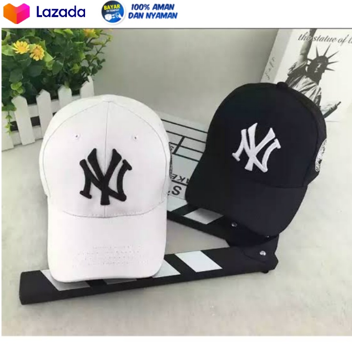 Topi Pria Distro Baseball Bordir NY Terbaru Dan Keren Harga Murah Bahan Bagus Berkualitas Bisa COD