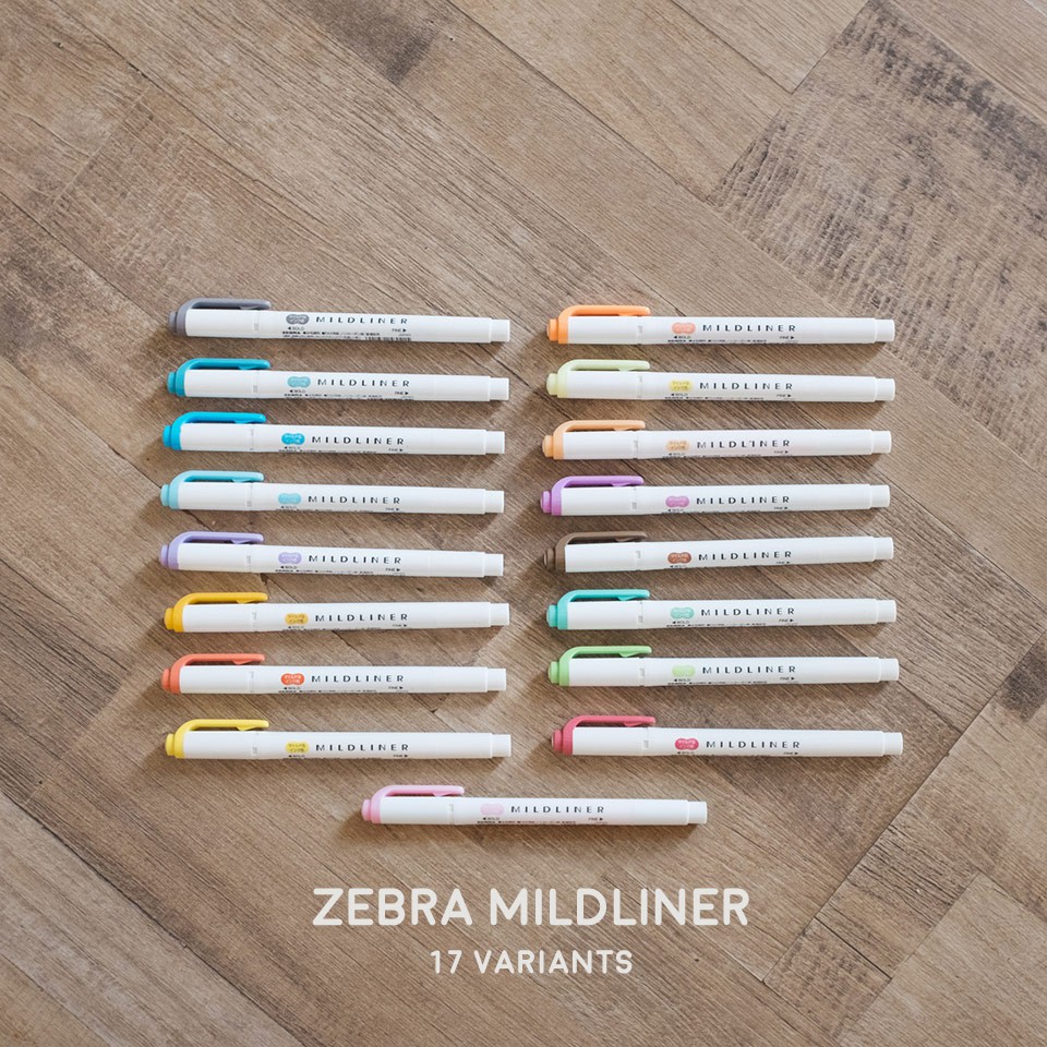  Zebra Mildliner Double Sided Highlighter Pen Shopee 