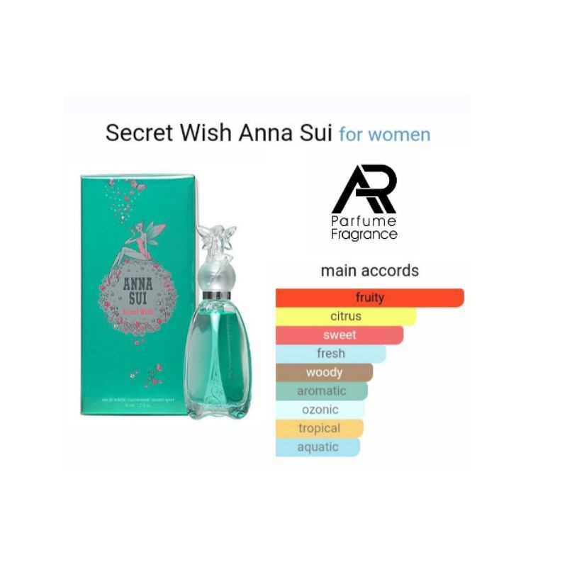 Parfum ANNA SUI SECRET WISH - Parfum Bandung Isi Ulang Tahan Lama - BEST SELLER for WOMAN !!