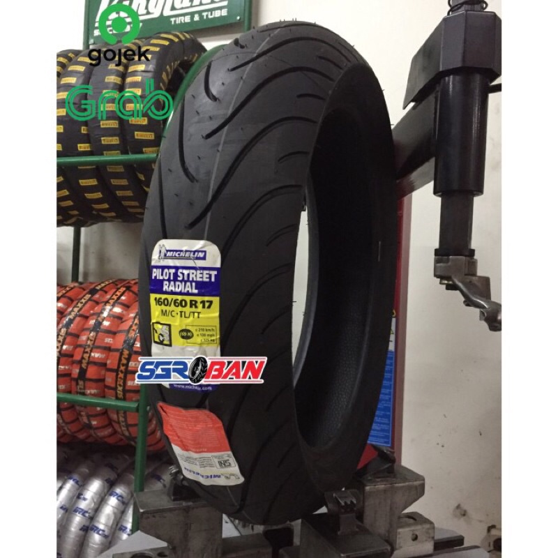 BAN MICHELIN PILOT STREET 160/60-17 TUBELESS BAN RADIAL NINJA250 MT25 CBR250