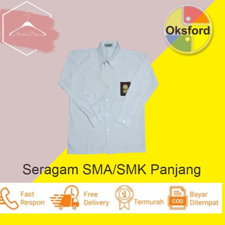 Modern Baju  Seragam  Sekolah  SMA SMK Kemeja Anak Putih  