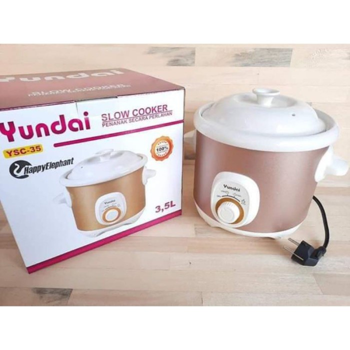 Slow Cooker Yundai 3.5 Liter YSC35 (KHUSUS OJEK ONLINE)