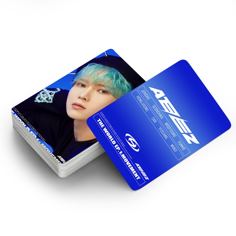 30pcs Kartu Lomo Foto Kpop ATEEZ THE WORLD EP.1